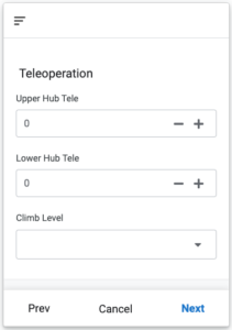 A screenshot showing the AppSheet preview window on the Teleoperation screen.
